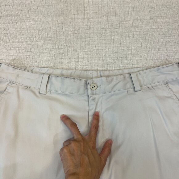 Nike Golf Shorts Mens 34 Beige Tech Flat Front Moisture Wicking Dri-Fit *READ - Picture 6 of 13